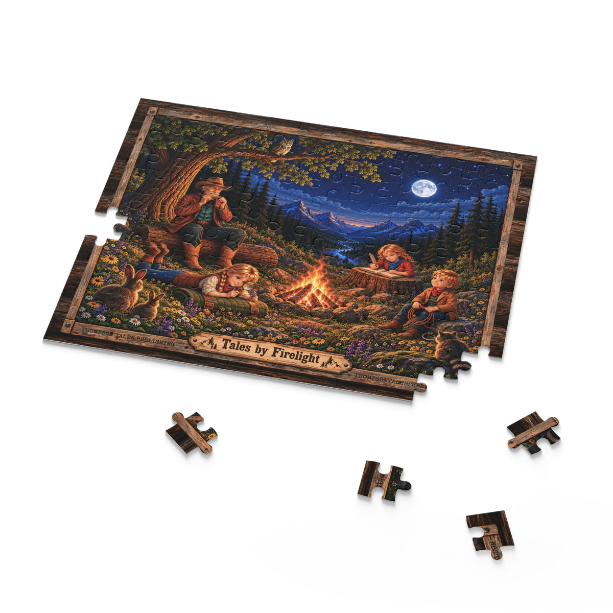 Goldbloods Tales by Firelight 120 pc jigsaw puzzle