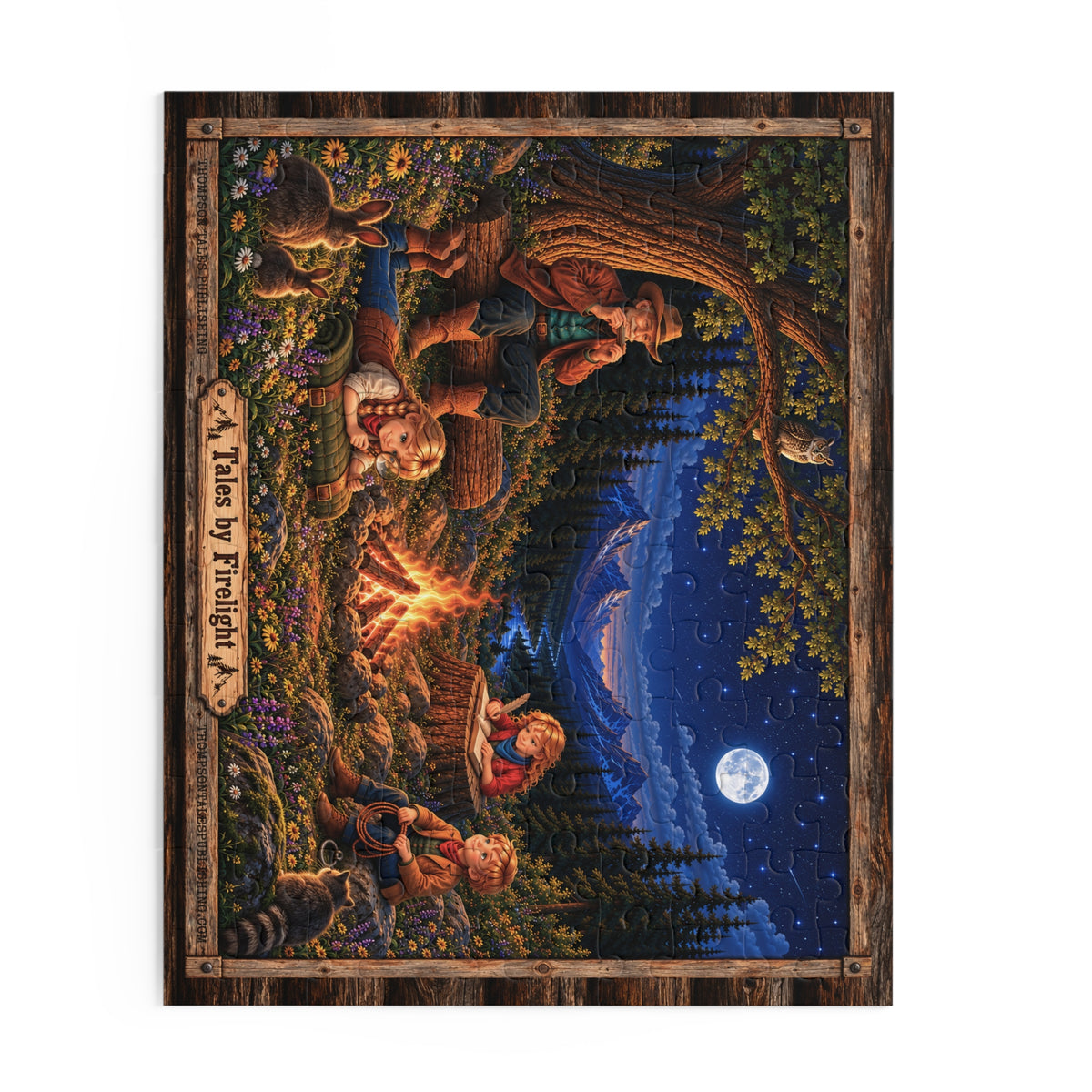 Goldbloods Tales by Firelight 120 pc jigsaw puzzle