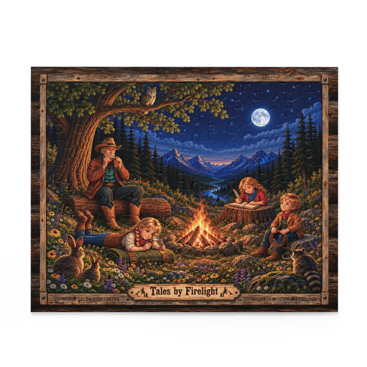 Goldbloods Tales by Firelight 120 pc jigsaw puzzle