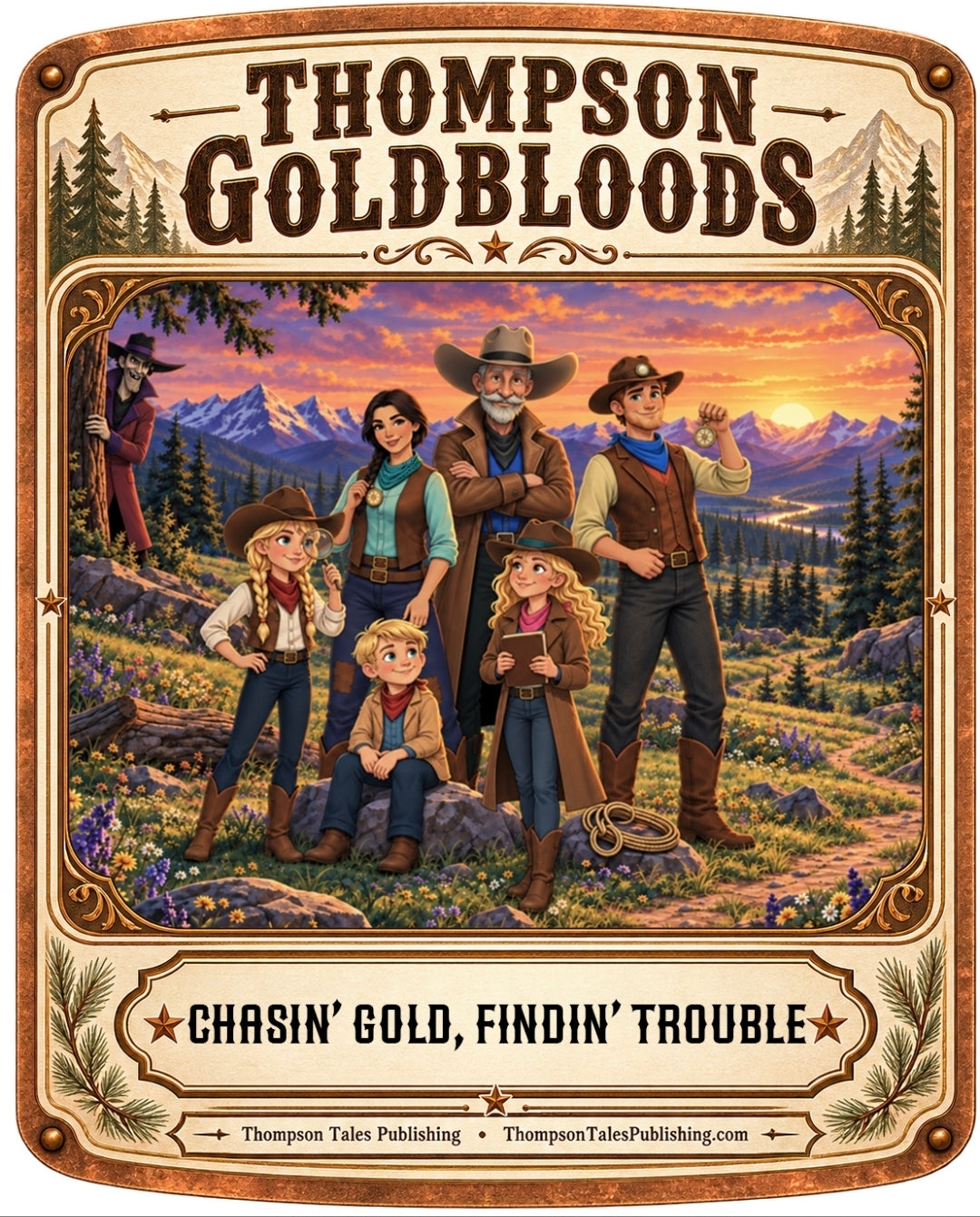 Thompson Goldbloods artwork - Chasin Gold, Findin Trouble