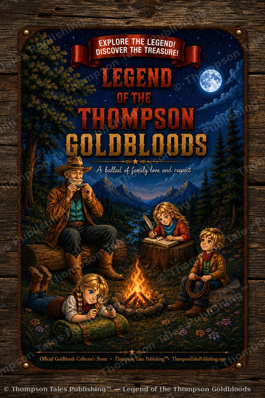 Goldbloods Poster TTP-G2 — Legend of the Thompson Goldbloods 16x24 art print (watermarked preview)
