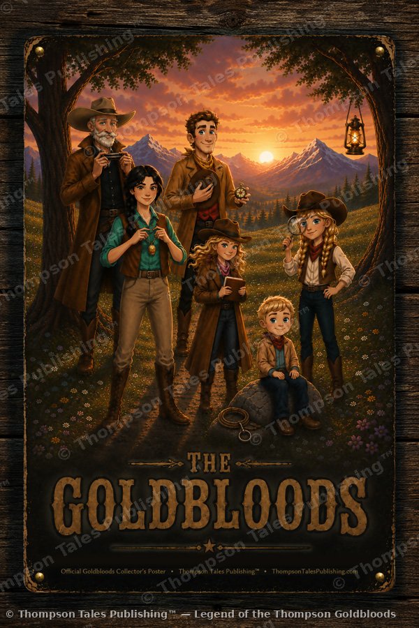 Goldbloods Poster TTP-G3 — Legend of the Thompson Goldbloods 16x24 art print (watermarked preview)