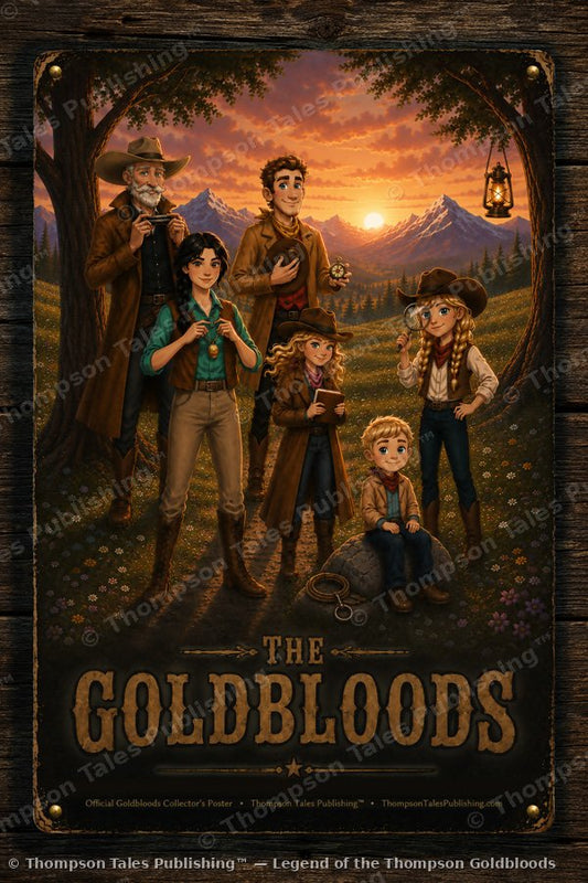 Goldbloods Poster TTP-G3 — Legend of the Thompson Goldbloods 16x24 art print (watermarked preview)